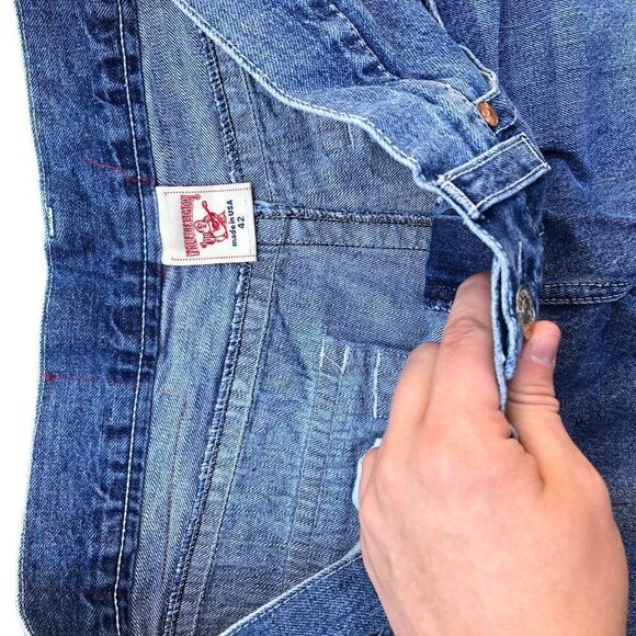 True Religion Jeans Size 42 BILLY BLACKSEED BIG T Blue - Picture 8 of 10